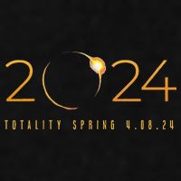 2024 Solar Eclipse American Totality Spring 4.08.24 Ladies PosiCharge Tri-Blend Wicking Tank