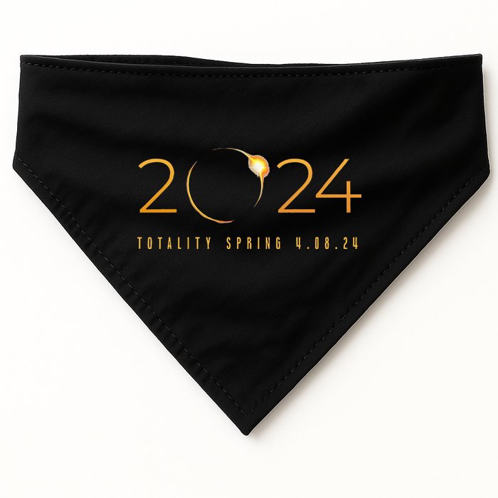 2024 Solar Eclipse American Totality Spring 4.08.24 USA-Made Doggie Bandana
