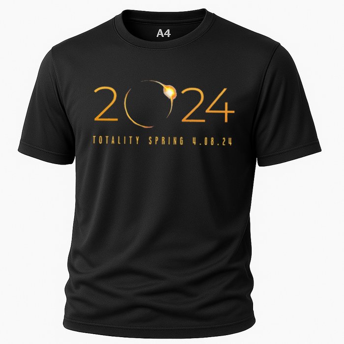 2024 Solar Eclipse American Totality Spring 4.08.24 Cooling Performance Crew T-Shirt