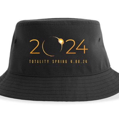 2024 Solar Eclipse American Totality Spring 4.08.24 Sustainable Bucket Hat