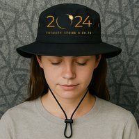 2024 Solar Eclipse American Totality Spring 4.08.24 Bucket Hat