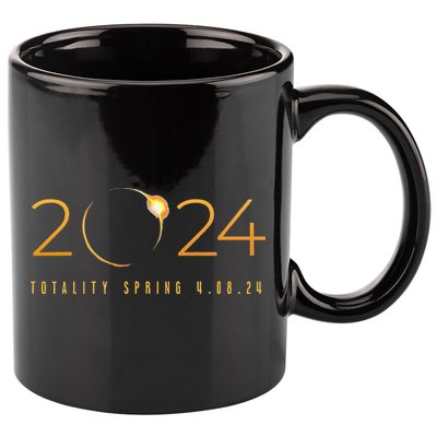 2024 Solar Eclipse American Totality Spring 4.08.24 11oz C Handle Ceramic Mug