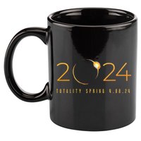 2024 Solar Eclipse American Totality Spring 4.08.24 11oz C Handle Ceramic Mug