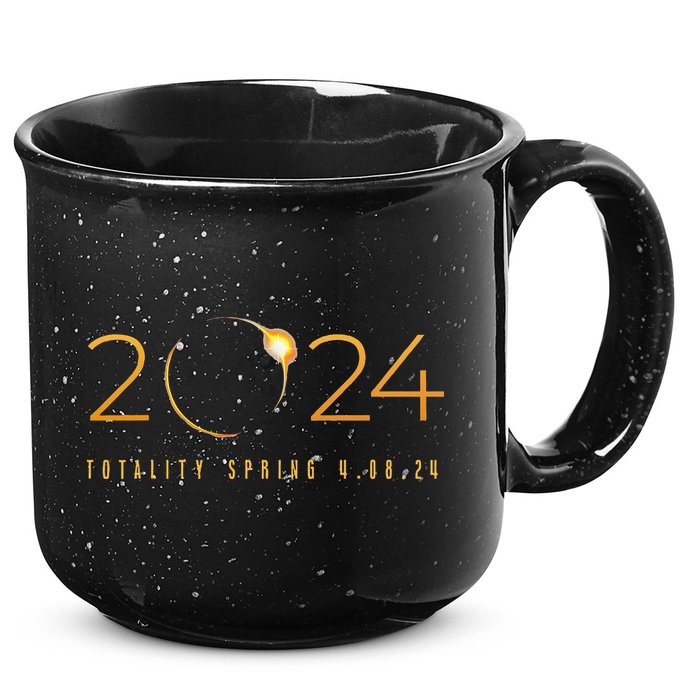 2024 Solar Eclipse American Totality Spring 4.08.24 15oz Campfire Ceramic Mug
