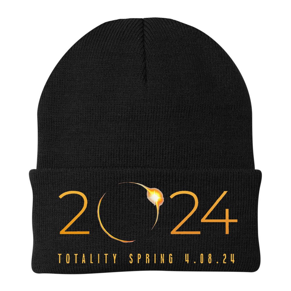 2024 Solar Eclipse American Totality Spring 4.08.24 Beanie