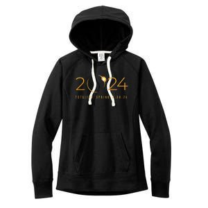 2024 Solar Eclipse American Totality Spring 4.08.24 Women's Fleece Hoodie