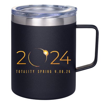 2024 Solar Eclipse American Totality Spring 4.08.24 12oz Stainless Steel Coffee Mug