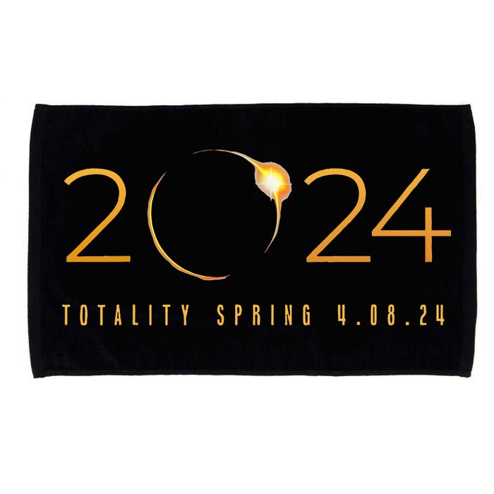 2024 Solar Eclipse American Totality Spring 4.08.24 Microfiber Hand Towel