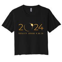 2024 Solar Eclipse American Totality Spring 4.08.24 Crop Top