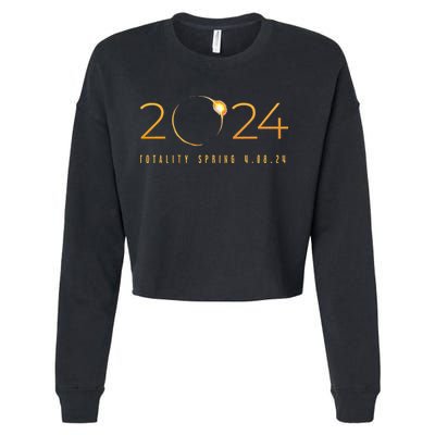 2024 Solar Eclipse American Totality Spring 4.08.24 Cropped Pullover Crew