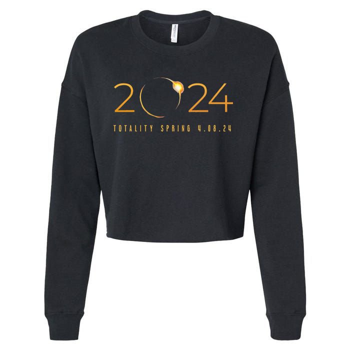 2024 Solar Eclipse American Totality Spring 4.08.24 Cropped Pullover Crew
