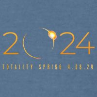 2024 Solar Eclipse American Totality Spring 4.08.24 Garment-Dyed Sweatshirt