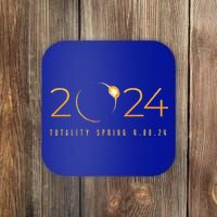 2024 Solar Eclipse American Totality Spring 4.08.24 Coaster