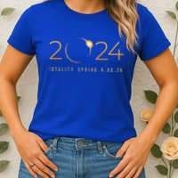 2024 Solar Eclipse American Totality Spring 4.08.24 Womens T-Shirt