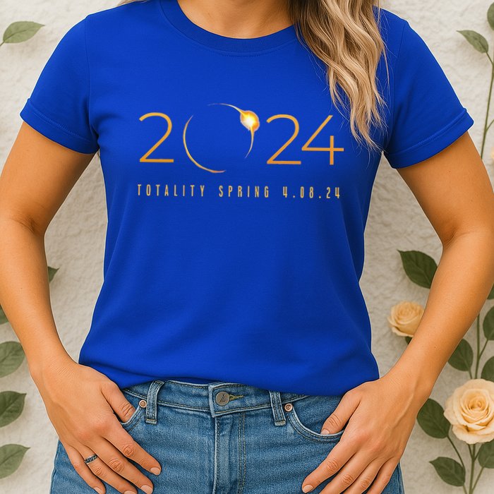 2024 Solar Eclipse American Totality Spring 4.08.24 Womens T-Shirt
