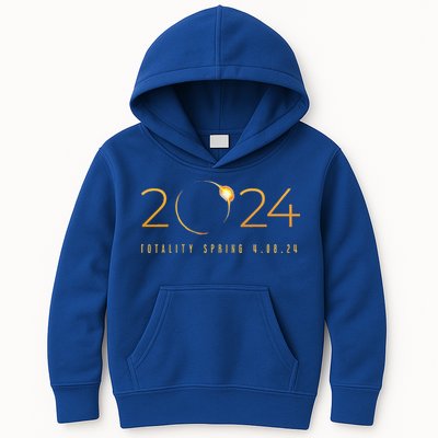 2024 Solar Eclipse American Totality Spring 4.08.24 Kids Hoodie