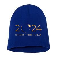 2024 Solar Eclipse American Totality Spring 4.08.24 Short Acrylic Beanie