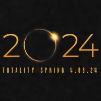 2024 Solar Eclipse American Totality Spring 4.08.24 Ladies PosiCharge Tri-Blend Wicking Tank