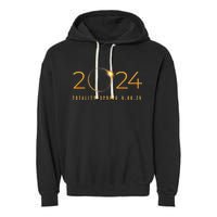 2024 Solar Eclipse American Totality Spring 4.08.24 Garment-Dyed Fleece Hoodie