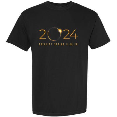 2024 Solar Eclipse American Totality Spring 4.08.24 Garment-Dyed Heavyweight T-Shirt