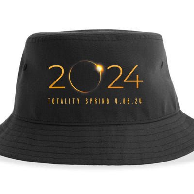 2024 Solar Eclipse American Totality Spring 4.08.24 Sustainable Bucket Hat