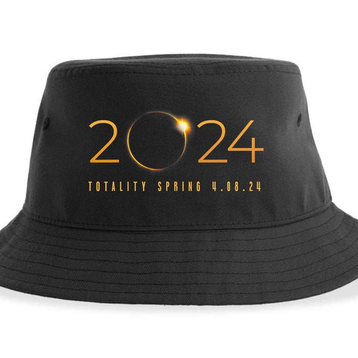 2024 Solar Eclipse American Totality Spring 4.08.24 Sustainable Bucket Hat