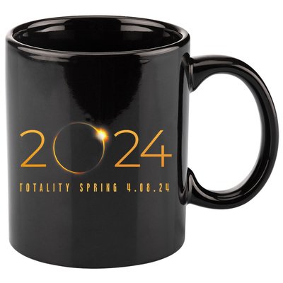 2024 Solar Eclipse American Totality Spring 4.08.24 11oz C Handle Ceramic Mug