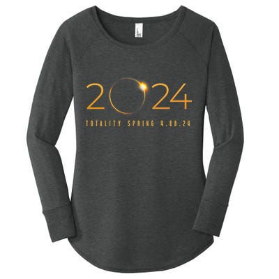 2024 Solar Eclipse American Totality Spring 4.08.24 Women's Perfect Tri Tunic Long Sleeve Shirt