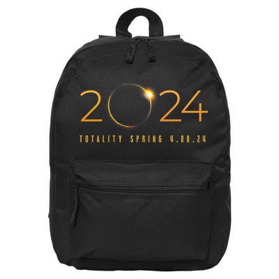 2024 Solar Eclipse American Totality Spring 4.08.24 16 in Basic Backpack