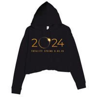 2024 Solar Eclipse American Totality Spring 4.08.24 Crop Fleece Hoodie