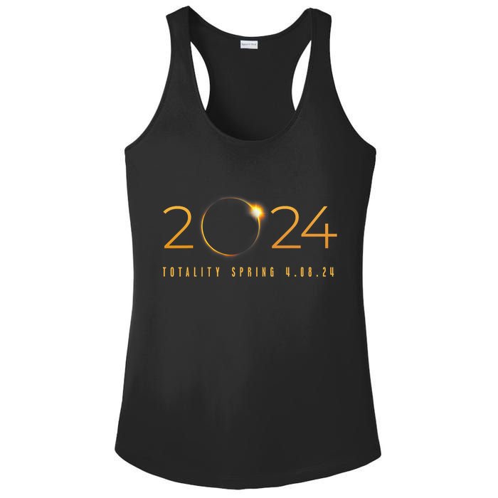 2024 Solar Eclipse American Totality Spring 4.08.24 Ladies PosiCharge Competitor Racerback Tank