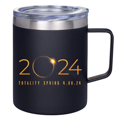 2024 Solar Eclipse American Totality Spring 4.08.24 12oz Stainless Steel Coffee Mug