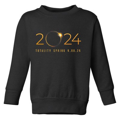 2024 Solar Eclipse American Totality Spring 4.08.24 Toddler Sweatshirt