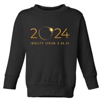 2024 Solar Eclipse American Totality Spring 4.08.24 Toddler Sweatshirt