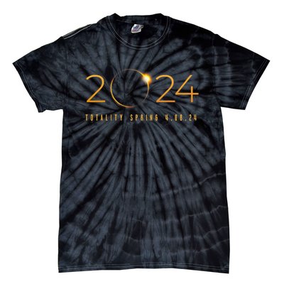 2024 Solar Eclipse American Totality Spring 4.08.24 Tie-Dye T-Shirt