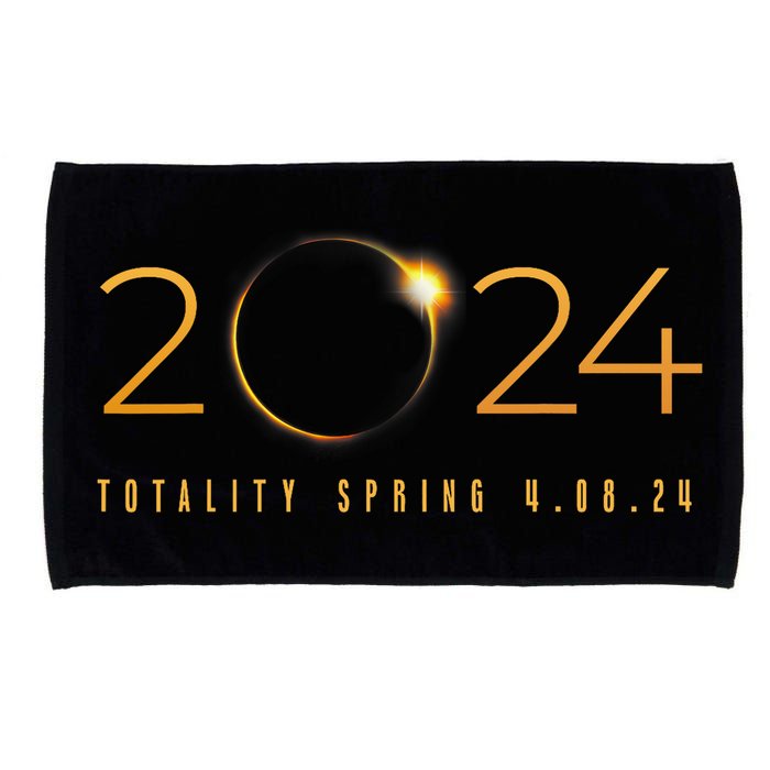 2024 Solar Eclipse American Totality Spring 4.08.24 Microfiber Hand Towel