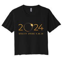 2024 Solar Eclipse American Totality Spring 4.08.24 Crop Top