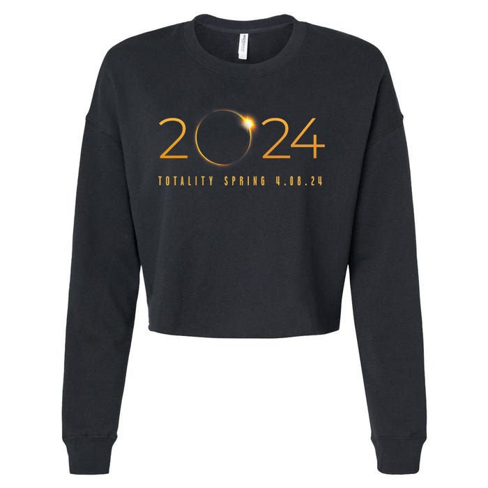 2024 Solar Eclipse American Totality Spring 4.08.24 Cropped Pullover Crew