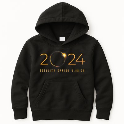 2024 Solar Eclipse American Totality Spring 4.08.24 Kids Hoodie