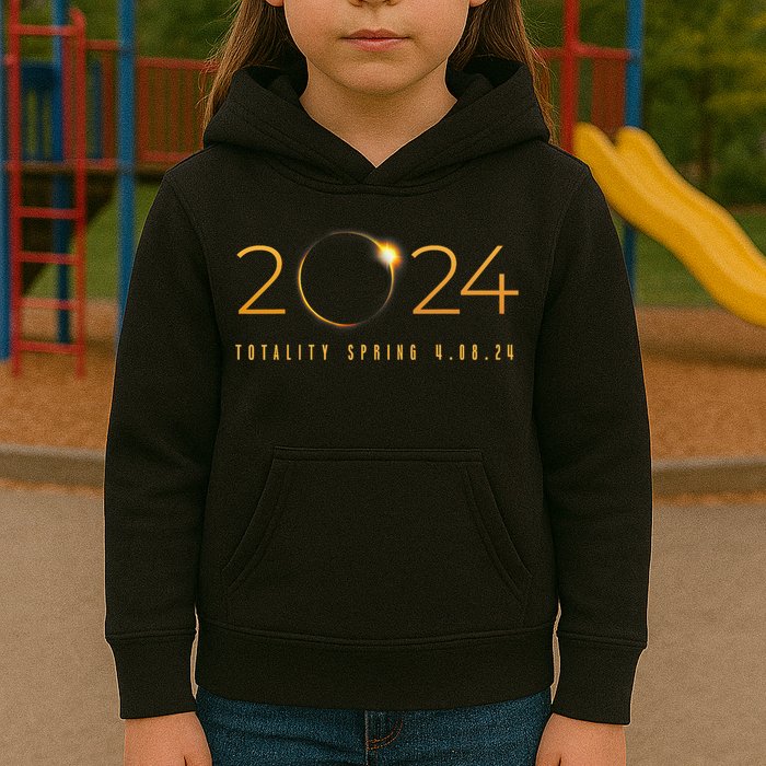 2024 Solar Eclipse American Totality Spring 4.08.24 Kids Hoodie
