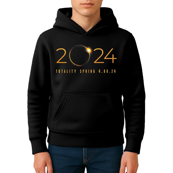 2024 Solar Eclipse American Totality Spring 4.08.24 Kids Hoodie