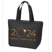 2024 Solar Eclipse American Totality Spring 4.08.24 Zip Tote Bag