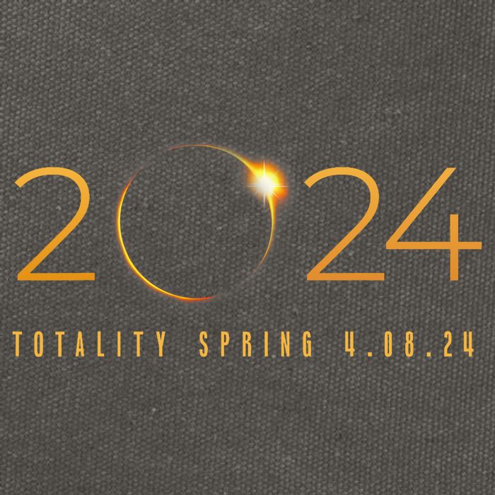 2024 Solar Eclipse American Totality Spring 4.08.24 Cotton Canvas Backpack