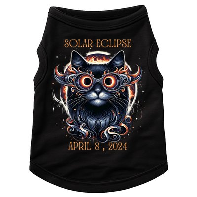 2024 Solar Eclipse Fantasy Cat Wearing Solar Eclipse Glasses Doggie Tank