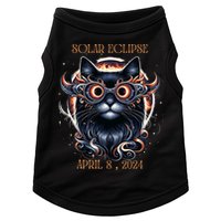 2024 Solar Eclipse Fantasy Cat Wearing Solar Eclipse Glasses Doggie Tank
