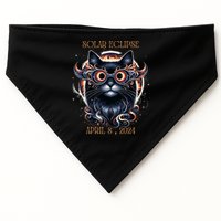 2024 Solar Eclipse Fantasy Cat Wearing Solar Eclipse Glasses USA-Made Doggie Bandana
