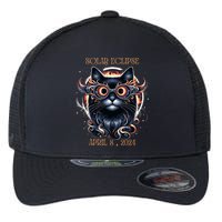 2024 Solar Eclipse Fantasy Cat Wearing Solar Eclipse Glasses Flexfit Unipanel Trucker Cap