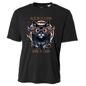 2024 Solar Eclipse Fantasy Cat Wearing Solar Eclipse Glasses Cooling Performance Crew T-Shirt