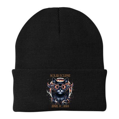 2024 Solar Eclipse Fantasy Cat Wearing Solar Eclipse Glasses Beanie