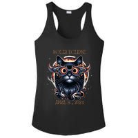 2024 Solar Eclipse Fantasy Cat Wearing Solar Eclipse Glasses Ladies PosiCharge Competitor Racerback Tank